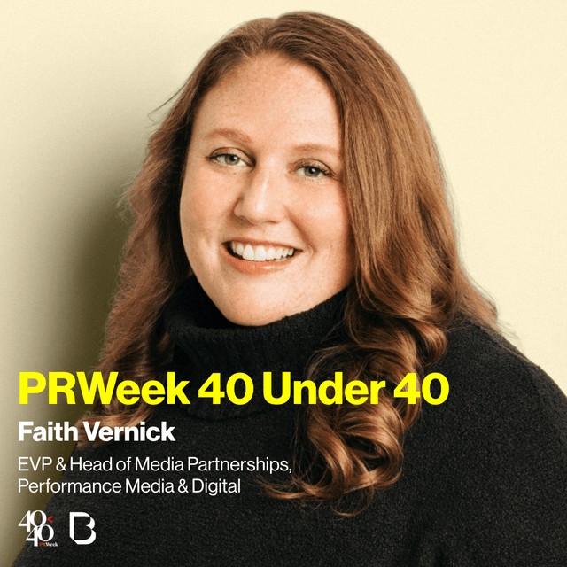 PR Week 40 Under 40 Social graphic
